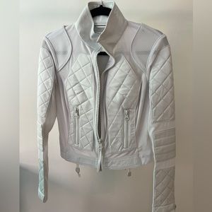 Blanc Noir White Quilted Jacket